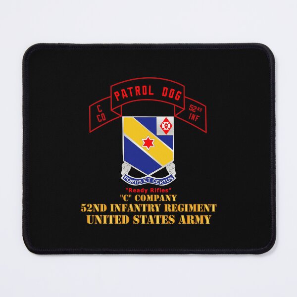Item preview, Army - C Co 52nd Infantry - Patrol Dog (Highlight) - Ready Rifles designed and sold by Military Insignia Products.