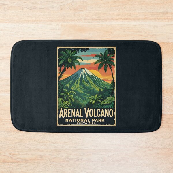 Item preview, A Vintage Illustration of Arenal Volcano National Park - Costa Rica  designed and sold by GoodOldVintage.