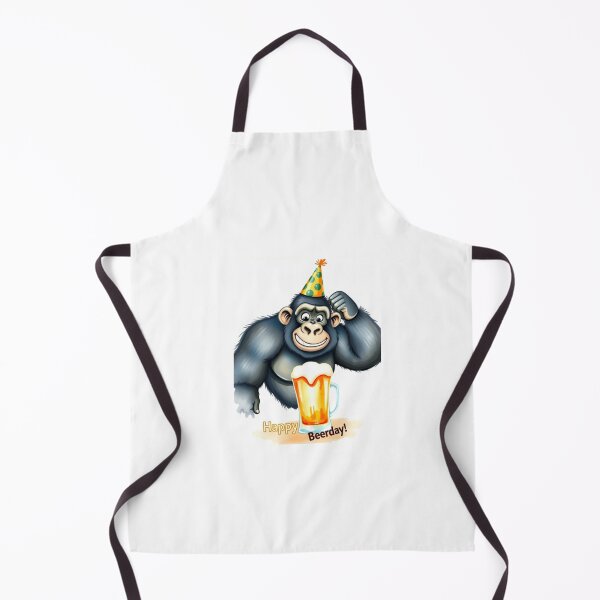 Item preview, Happy Beer-day beer Gift cute meme gorilla designed and sold by CheeseBlueprint.
