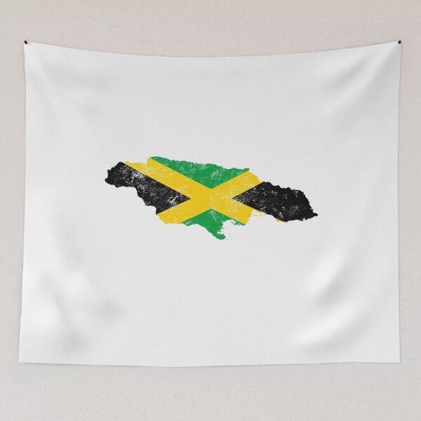 Item preview,  Jamaica Flag map tshirt distressed vintage designed and sold by farhanhafeez.