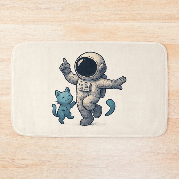 Item preview, Zero Gravity Cuddles – Cat Play in Space designed and sold by HEERMANArt.