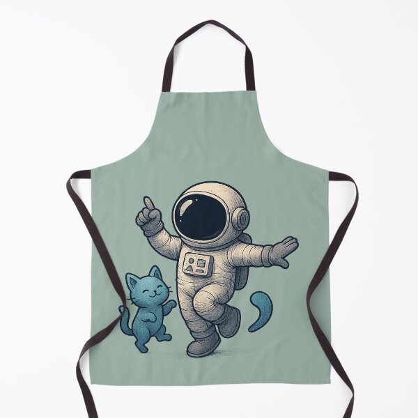 Item preview, Zero Gravity Cuddles – Cat Play in Space designed and sold by HEERMANArt.