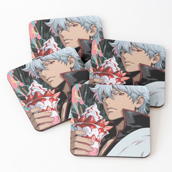 Item preview, Sakata Gintoki holding a strawberry sundae. designed and sold by Foxxxxsss.