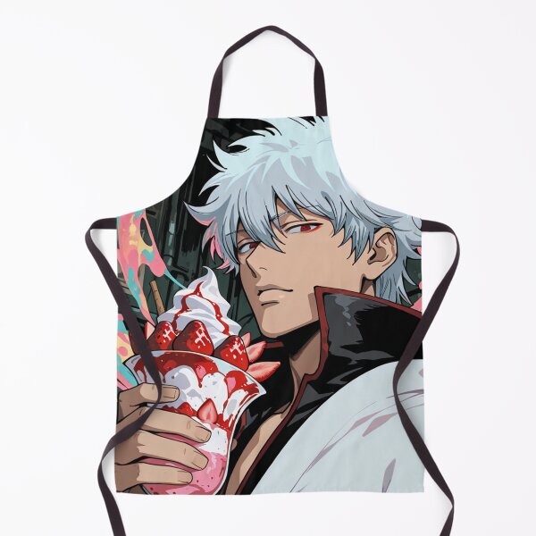 Item preview, Sakata Gintoki holding a strawberry sundae. designed and sold by Foxxxxsss.