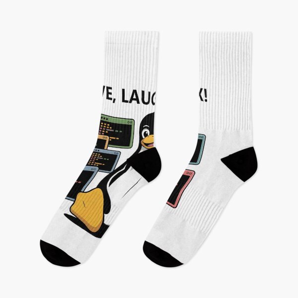 Item preview, Live Laugh Linux – Nerdy Tux Programmer Design designed and sold by einfachdesign.
