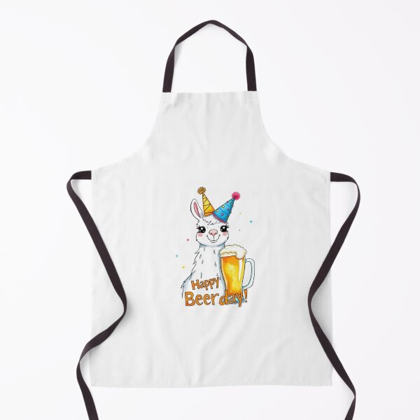 Item preview, Happy Beer-day beer Gift cute meme llama designed and sold by CheeseBlueprint.