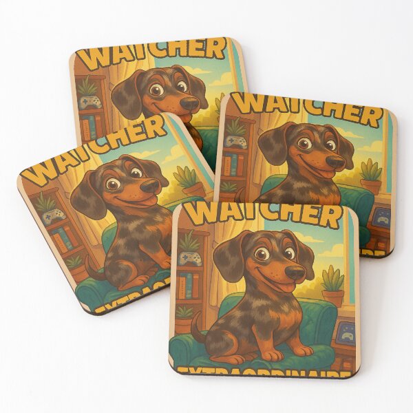 Item preview, Window Watcher Extraordinaire – Funny Dachshund Design designed and sold by HisLordChip.