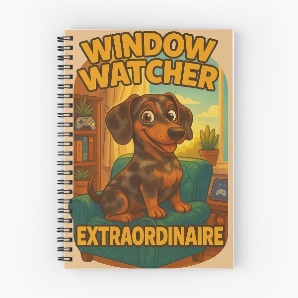 Item preview, Window Watcher Extraordinaire – Funny Dachshund Design designed and sold by HisLordChip.