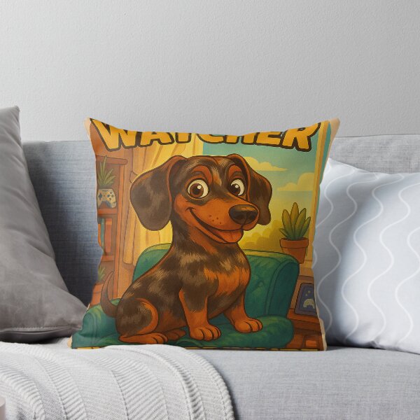 Item preview, Window Watcher Extraordinaire – Funny Dachshund Design designed and sold by HisLordChip.