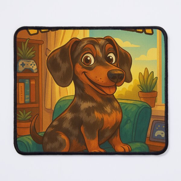 Item preview, Window Watcher Extraordinaire – Funny Dachshund Design designed and sold by HisLordChip.
