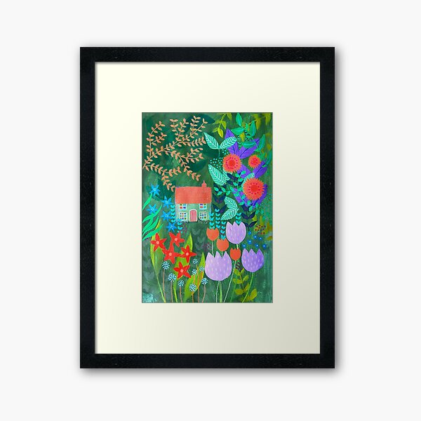 Item preview, Cottage in the Woods, colourful botanical, designed and sold by Jess Stride.