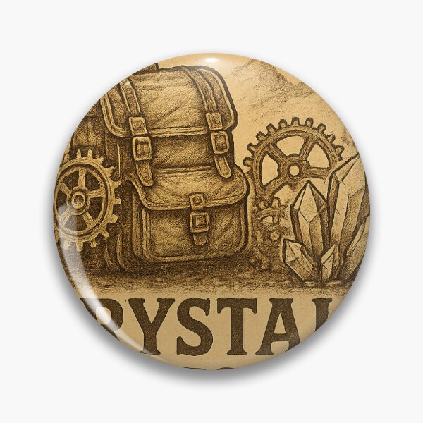 Item preview, Gears in My Pack, Crystals in My Pockets – Steampunk Rockhound Vibes designed and sold by SteampunkProspector.
