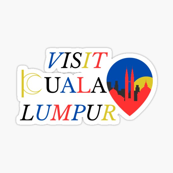 Item preview, kuala lampur sticker designed and sold by Ohayomoumen.