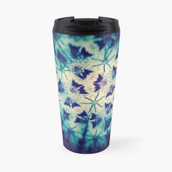 Blue Butterflies Travel Coffee Mug