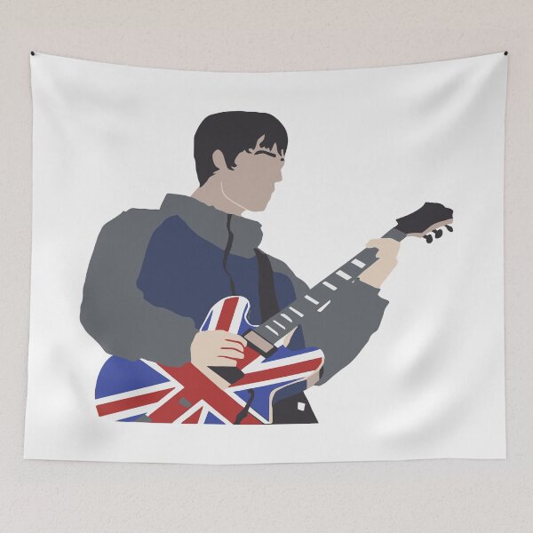 Artikelvorschau, Noel Gallagher und der Union Jack entworfen und verkauft von Angry Swan Designs.