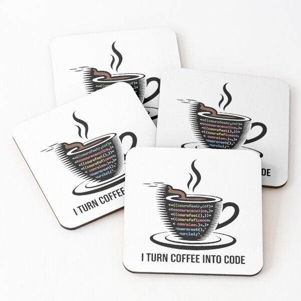 Item preview, I Turn Coffee Into Code – Nerdy Coffee Cup Programmer Design designed and sold by einfachdesign.