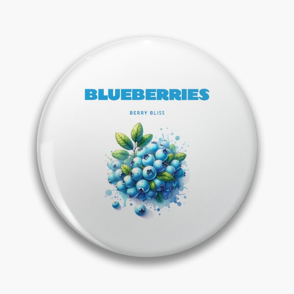 Artikelvorschau, Blaubeeren Aquarell Illustration – Blueberries Berry Bliss entworfen und verkauft von GabbyKI261.