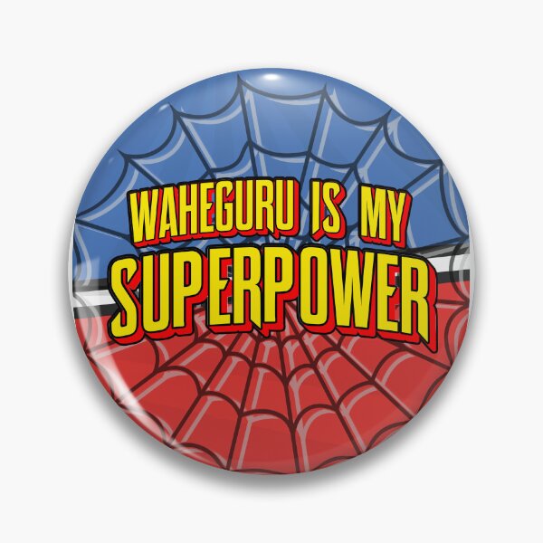 Item preview, Waheguru is my Superpower. Web-slinger. designed and sold by sarbizzy.