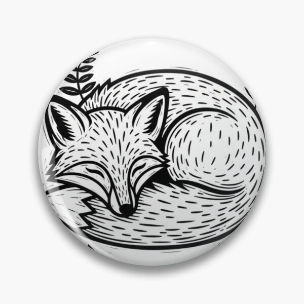 Item preview, The Sleep of the Fox - Handcrafted Folk Print designed and sold by Augustin Dbilam.