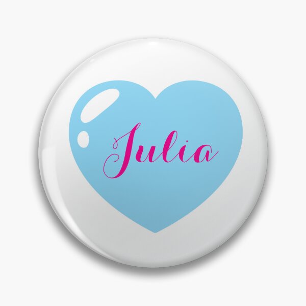 Item preview, Julia Name with Blue Heart  designed and sold by Monika Howarth.