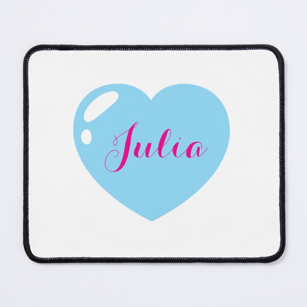 Item preview, Julia Name with Blue Heart  designed and sold by Monika Howarth.