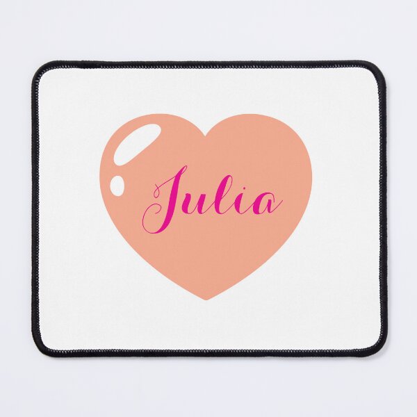 Item preview, Julia Name with orange Heart designed and sold by Monika Howarth.