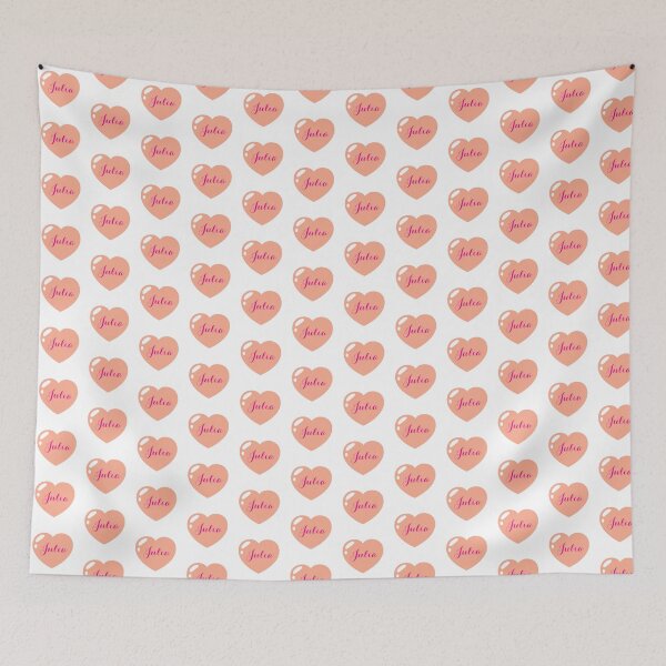 Item preview, Julia Name with orange Heart  designed and sold by Monika Howarth.
