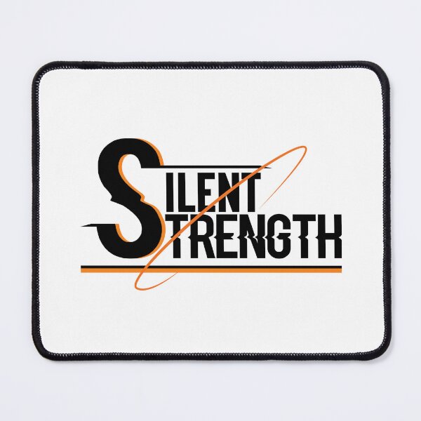 Item preview, Silent Strength Motivational Typography Design designed and sold by deepbalance.