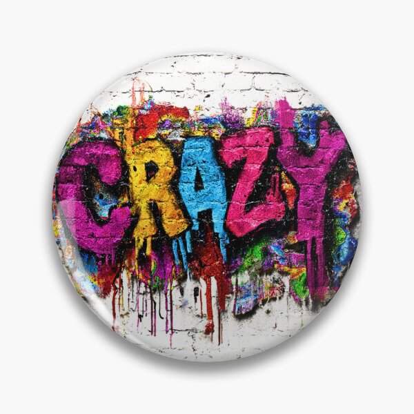 Item preview, Crazy, colorful graffiti effect artwork, mural designed and sold by silent-violin.