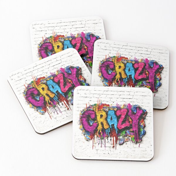 Item preview, Crazy, colorful graffiti effect artwork, mural designed and sold by silent-violin.