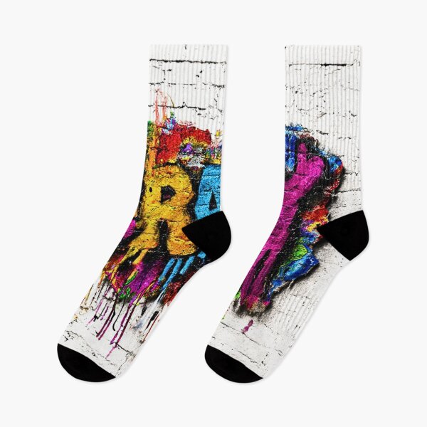Item preview, Crazy, colorful graffiti effect artwork, mural designed and sold by silent-violin.