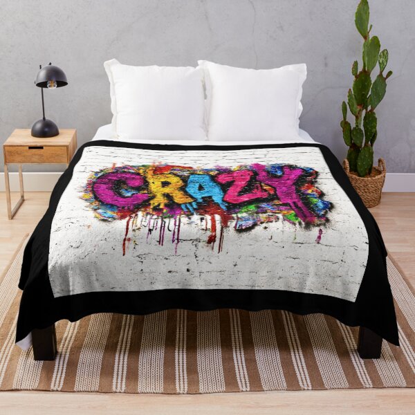 Item preview, Crazy, colorful graffiti effect artwork, mural designed and sold by silent-violin.