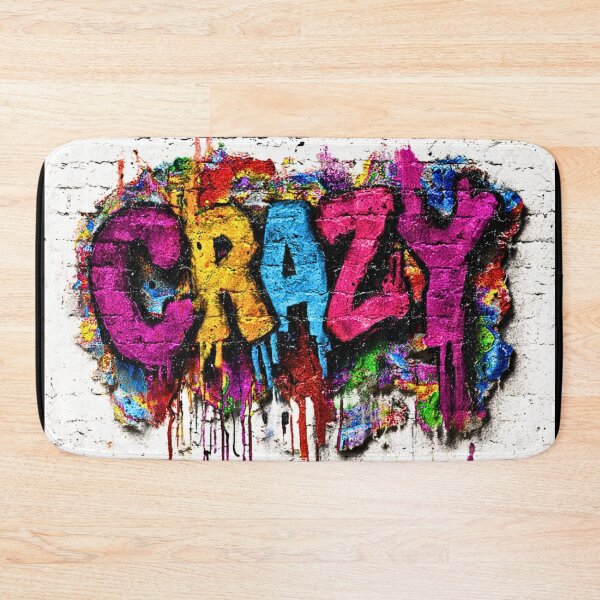 Item preview, Crazy, colorful graffiti effect artwork, mural designed and sold by silent-violin.