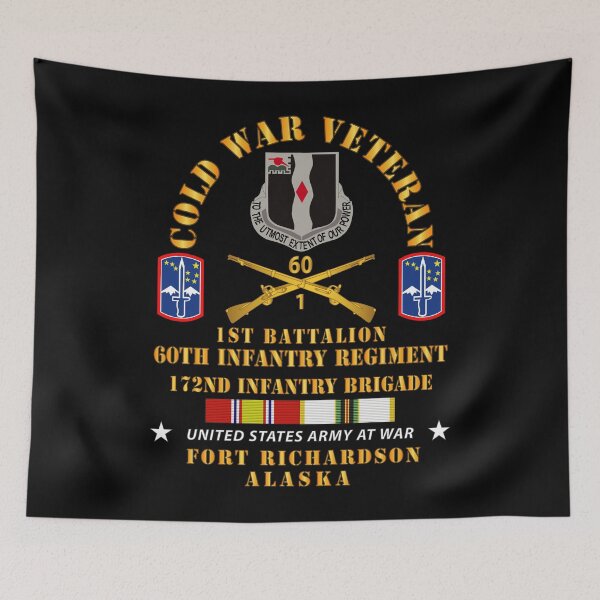 Item preview, Army - Cold War Vet - 1st Bn, 60th Inf - 172nd In Bde - Ft Richardson AK w COLD SVC X 300 designed and sold by Military Insignia Products.