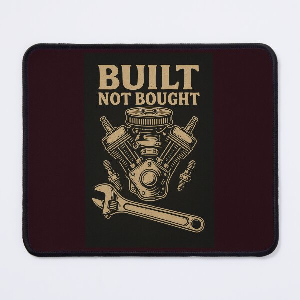 Item preview, Built Not Bought – Custom Engine Builder Design designed and sold by Tami0673.