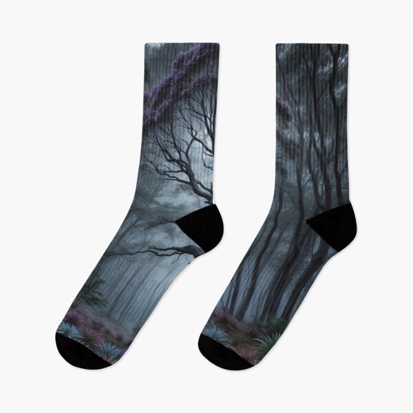 Item preview, "Mystical Tarkine Tree Under Cosmic Skies in Tasmania, Australia Illustrated Art Sticker" designed and sold by Timeless Design.