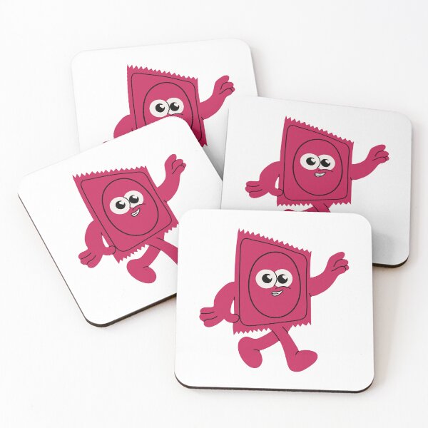 Item preview, Happy Condom Mascot. Whimsical and Positive Design	 designed and sold by Innamalinka.