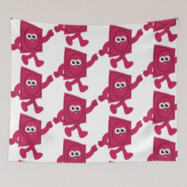Item preview, Happy Condom Mascot. Whimsical and Positive Design	 designed and sold by Innamalinka.