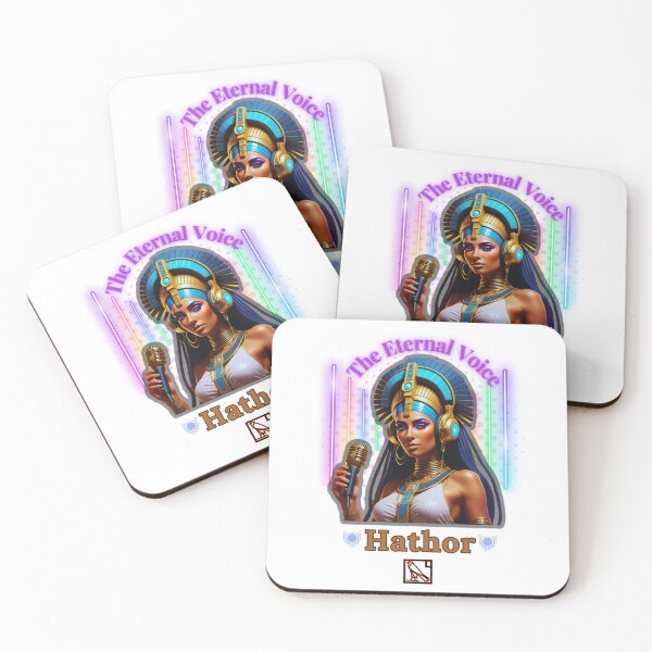 Item preview, "Futuristic Pharaonic Queen Hathor Artwork" designed and sold by Timeless Design.