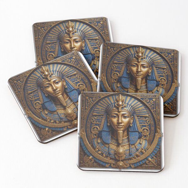 Item preview, "Intricate Pharaoh Art with Hieroglyphics" designed and sold by Timeless Design.