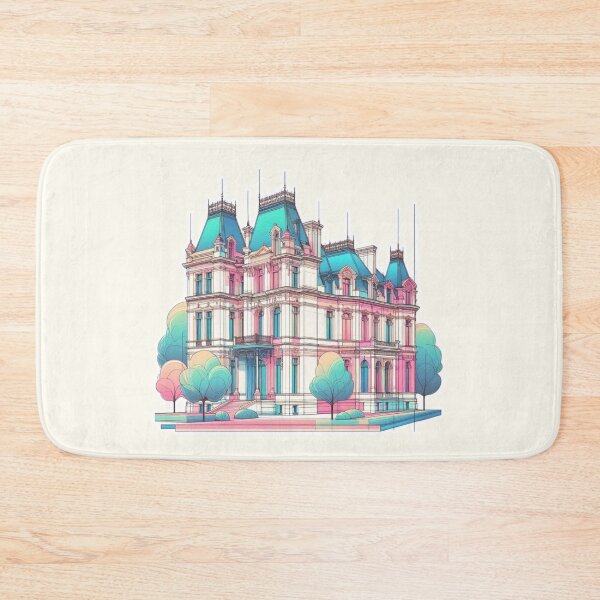 Item preview, Minimalist French Castle - Modern Chateaucore Aesthetic Wall Art designed and sold by Sugar Wisdom .