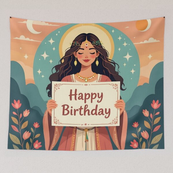 Item preview, Happy Birthday card. Healer. Psychic. Sonia Sarkali designed and sold by SoniaSarkali.