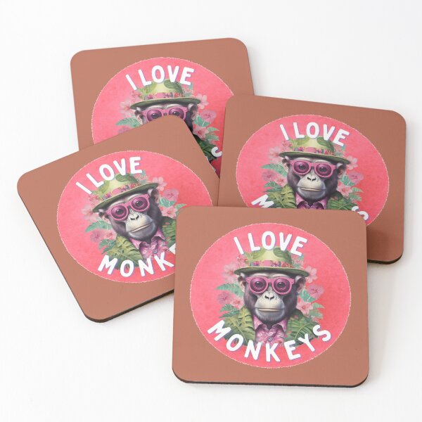 Item preview, I love monkeys designed and sold by GasconyPassion.
