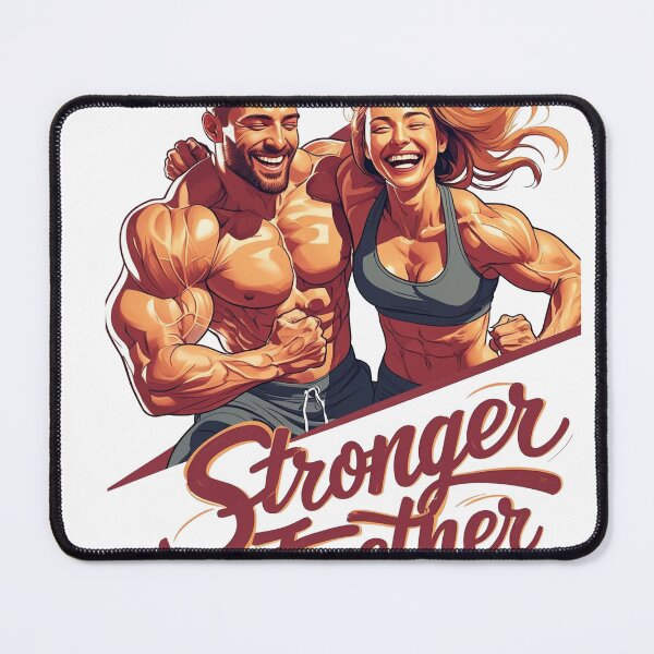 Item preview, “Stronger Together” Fitness Motivation Art designed and sold by NectarTitania.