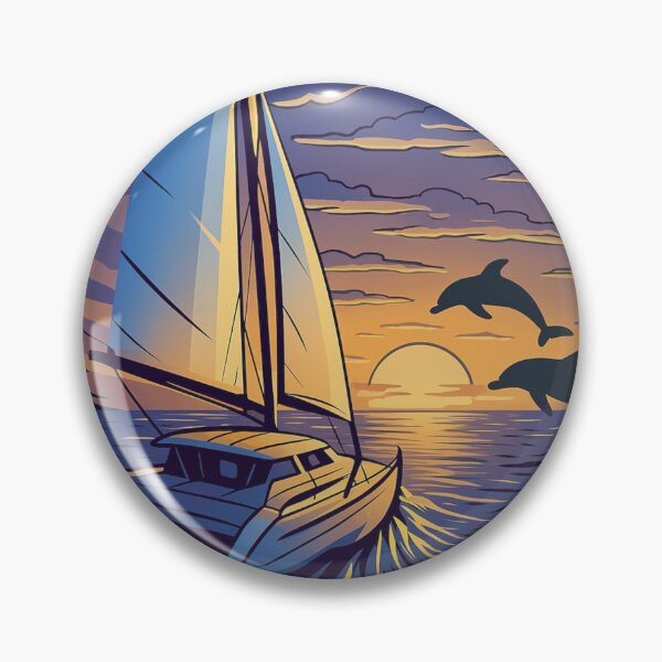 Item preview, Evening Breeze And Dolphin Dance In Sunset designed and sold by iamdesigns14.