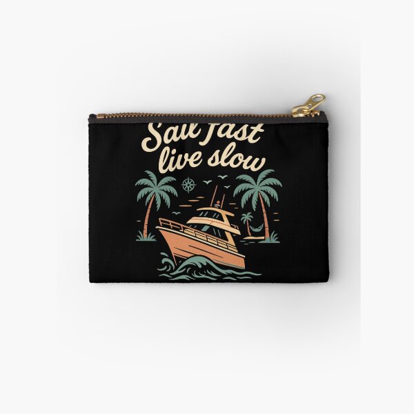 Item preview, Sail Fast Live Slow Captain Boat Nautical vintage designed and sold by LuminOrb.