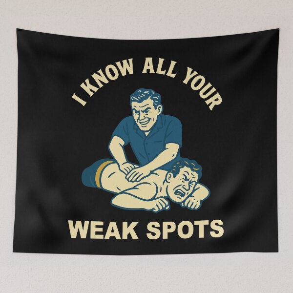 Item preview, Physiotherapist Know All Your Weak Spots designed and sold by LuminOrb.
