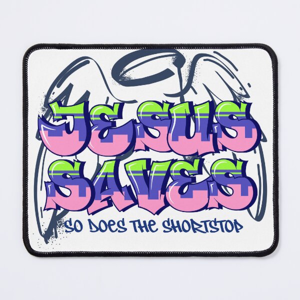 Item preview, Jesus Saves, So Does The Shortstop designed and sold by GiggleGooods.