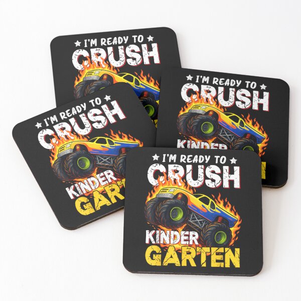 Item preview, Ready To Crush Kindergarten Monster Truck Boy Back to School designed and sold by ivotee.