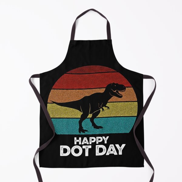 Item preview, Happy Dot Day Dinosaur T-Rex Retro Vintage Design for Kids and Teachers designed and sold by fawzimorsy.